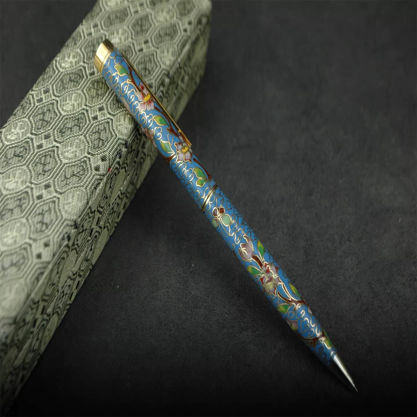 Vintage Collectible Pens - Caneta esferográfica vintage de filigrana e