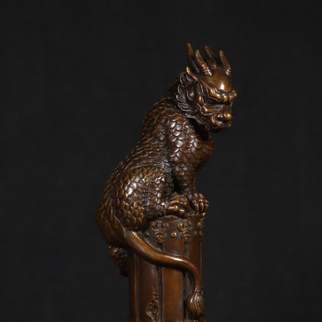 Vintage Collectibles Store - Estátua de Cobre Vintage Feng Shui