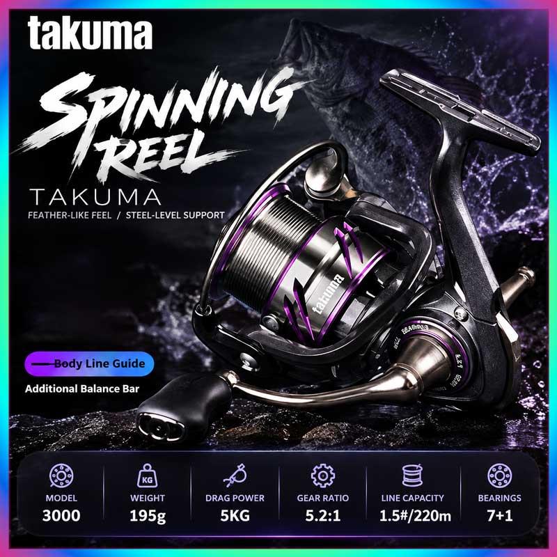 Carretilha de pesca Takuma Lin - Developing Tank Reel avaliação e preço