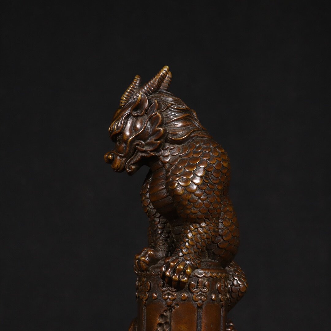 Estátua de Cobre Vintage Feng  - Vintage Collectibles Store avaliação e preço